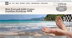 Desktop Screenshot of muirfootandanklecenter.com