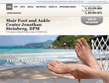 Tablet Screenshot of muirfootandanklecenter.com